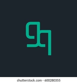 G & Q Letter logo design vector element