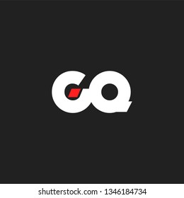 G & Q letters Joint logo icon vector template for corporate logo and business card.