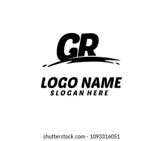 G R Initial logo
