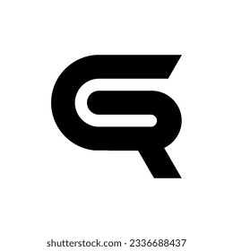 g and r letter logo design for industrial business and company