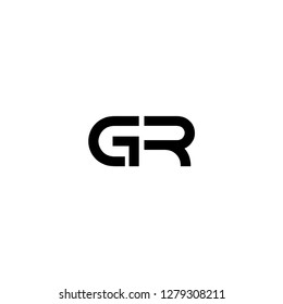 G R Logo Template Vector Stock Vector (Royalty Free) 1279308211 ...