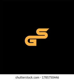 G S letter logo abstract design