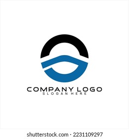 G S Brief Vektor Logo Design mit Bergkonzept.