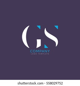 G S Logo, Vector Template