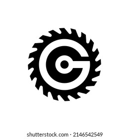 G Saw Logo can be use for icon,sign, logo and etc