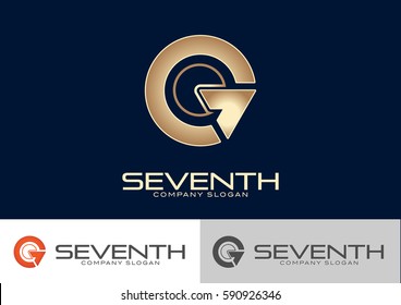 G Seventh Logo Template Design Vector 