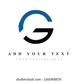 G shape real estate logo illustration vector art