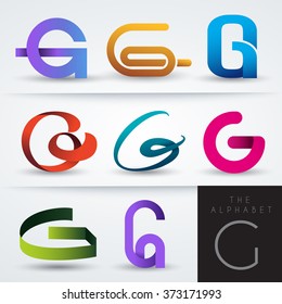 G Shaped Design : Vector Illustration