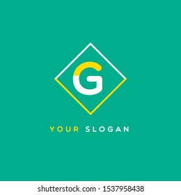G shield logo semi bold letter design