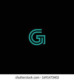 G-Logo mit einem Buchstaben und Symboldesign