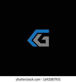 G Single letter logo and icon design