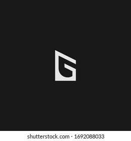 G Single letter logo and icon design