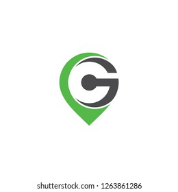 g spot logo design vector