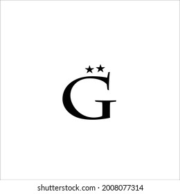 g-Sternbuchstaben, Vektorlogo-Design