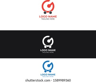 G store logo design Template , logo design for company , company logo template 