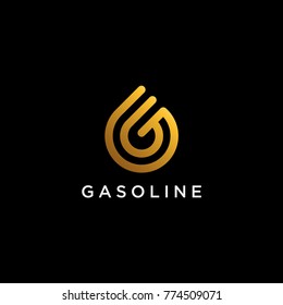 G symbol looks like a water drop. Good to be used on Oil or Gas Company and or other luxury company like real estate and financing.   