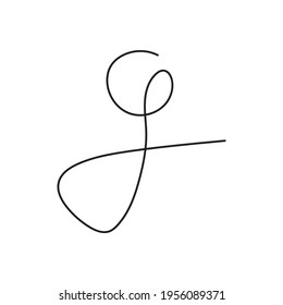 G symbol vector illustration. White background