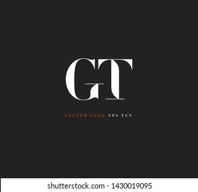 G T letters Joint logo icon vector for business card and corporate identity.