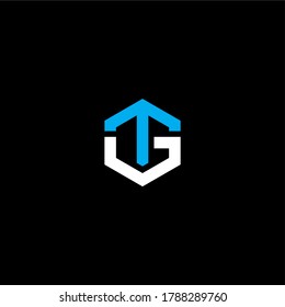 G & T letters Joint logo icon vector template for corporate logo and business card design.