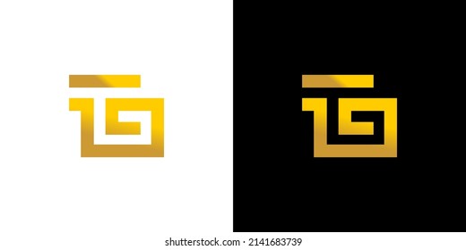 G TG Logo Monogram Vector Template 