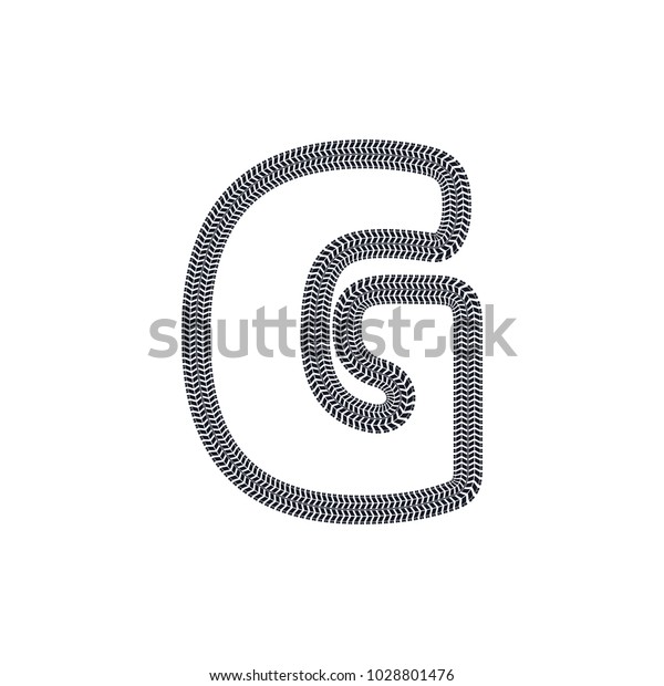 G Tire Print\
Track Letter Logo Icon\
Design