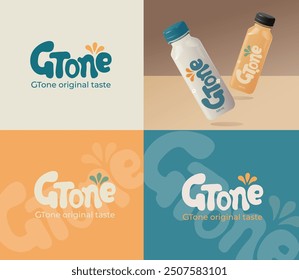 G tone logo type design ads food and drink  product brand 