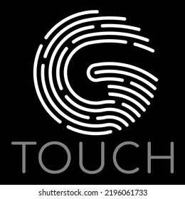 G touch id logo black and white