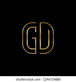 G U initial letter, modern logo design template vector