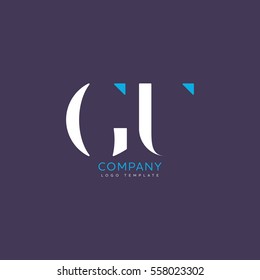 G U logo, vector template