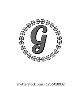 G Unique abstract geometric vector logo design