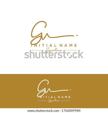 G V GV Initial letter handwriting and signature logo.