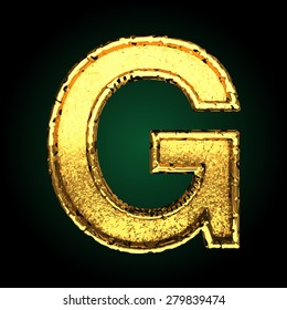 G Vector Golden Letter Stock Vector (Royalty Free) 279839474