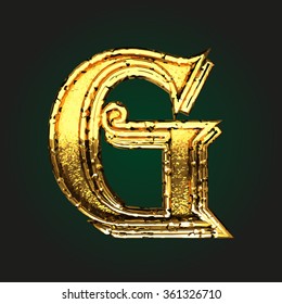 G Vector Golden Letter Stock Vector (Royalty Free) 361326710 | Shutterstock