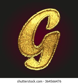 g vector golden letter