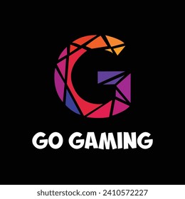 g logotipo de tipo de palabra para juegos