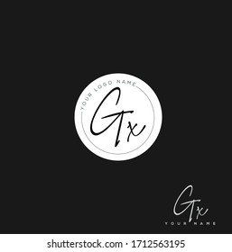 G X GX Initial letter handwriting and signature logo.	
