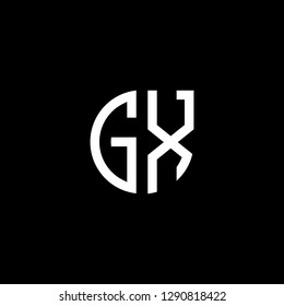 G X initial letter, modern logo design template vector 
