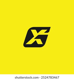 Design do logotipo de ajuste das letras G e X 