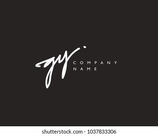 G Y Initial handwriting logo