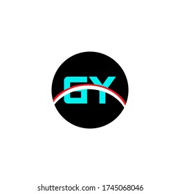 G Y letter logo abstract design