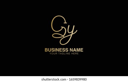  G y Einzigartiger Minimalstil, goldfarben und schwarz goldfarben, ursprüngliche Logo-Vektorillustration-Design-Vorlage 
