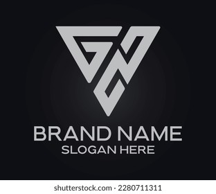 G Z initial letter logo template