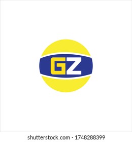 G Z letter logo concept design