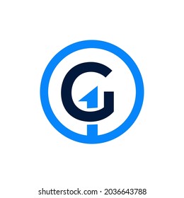 Logo-Design für G1-Buchstaben, Vektorsymbol-Vorlage