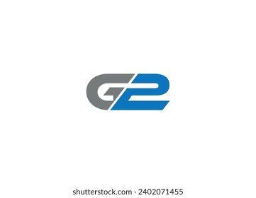 Letra G2 diseño de logotipo moderno creativo plantilla de icono vectorial