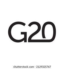 G20 Logo Design Vector Illustration.