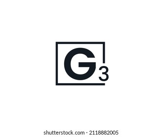 G3, 3G Initial letter logo