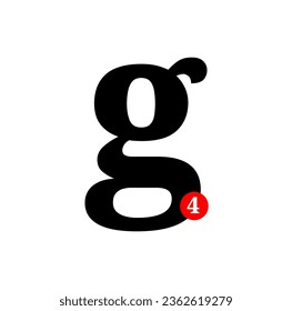 G4 brand name initial letters icon.