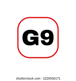 G5 brand vector icon. G5 letters illustration.