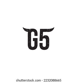 G5 and Horns logo or icon design